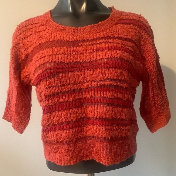 FOREVER 21‎ womens knit sweater Coral Pink Size Small Gently Used. Spring Fall. - Picture 1 of 3